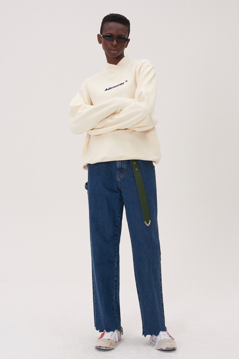 ADER error Fall Winter 2018 A WEB SPACE collection Lookbook Windows Logo hats sweaters jackets accessories scarves trousers