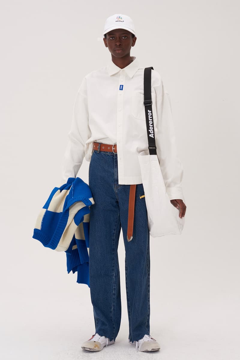 ADER error Fall Winter 2018 A WEB SPACE collection Lookbook Windows Logo hats sweaters jackets accessories scarves trousers