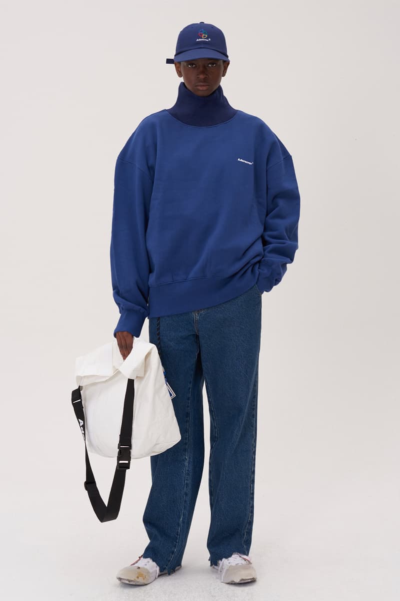 ADER error Fall Winter 2018 A WEB SPACE collection Lookbook Windows Logo hats sweaters jackets accessories scarves trousers