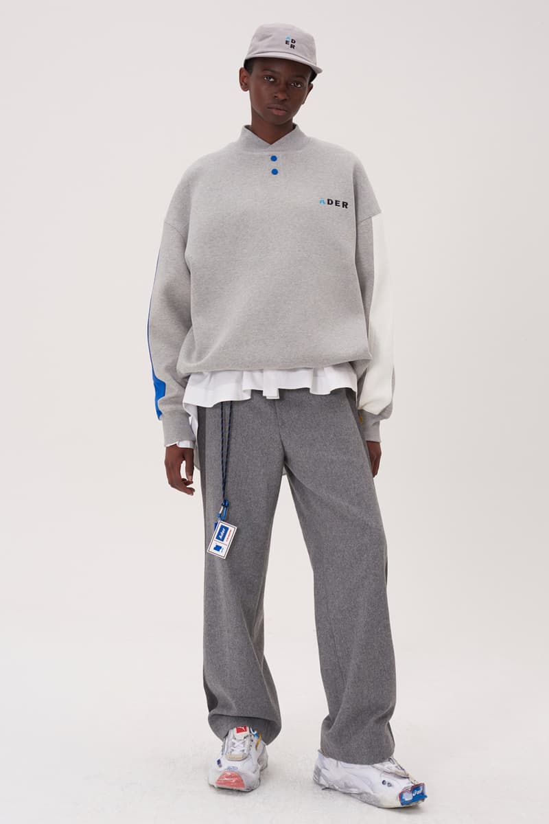 ADER error Fall Winter 2018 A WEB SPACE collection Lookbook Windows Logo hats sweaters jackets accessories scarves trousers