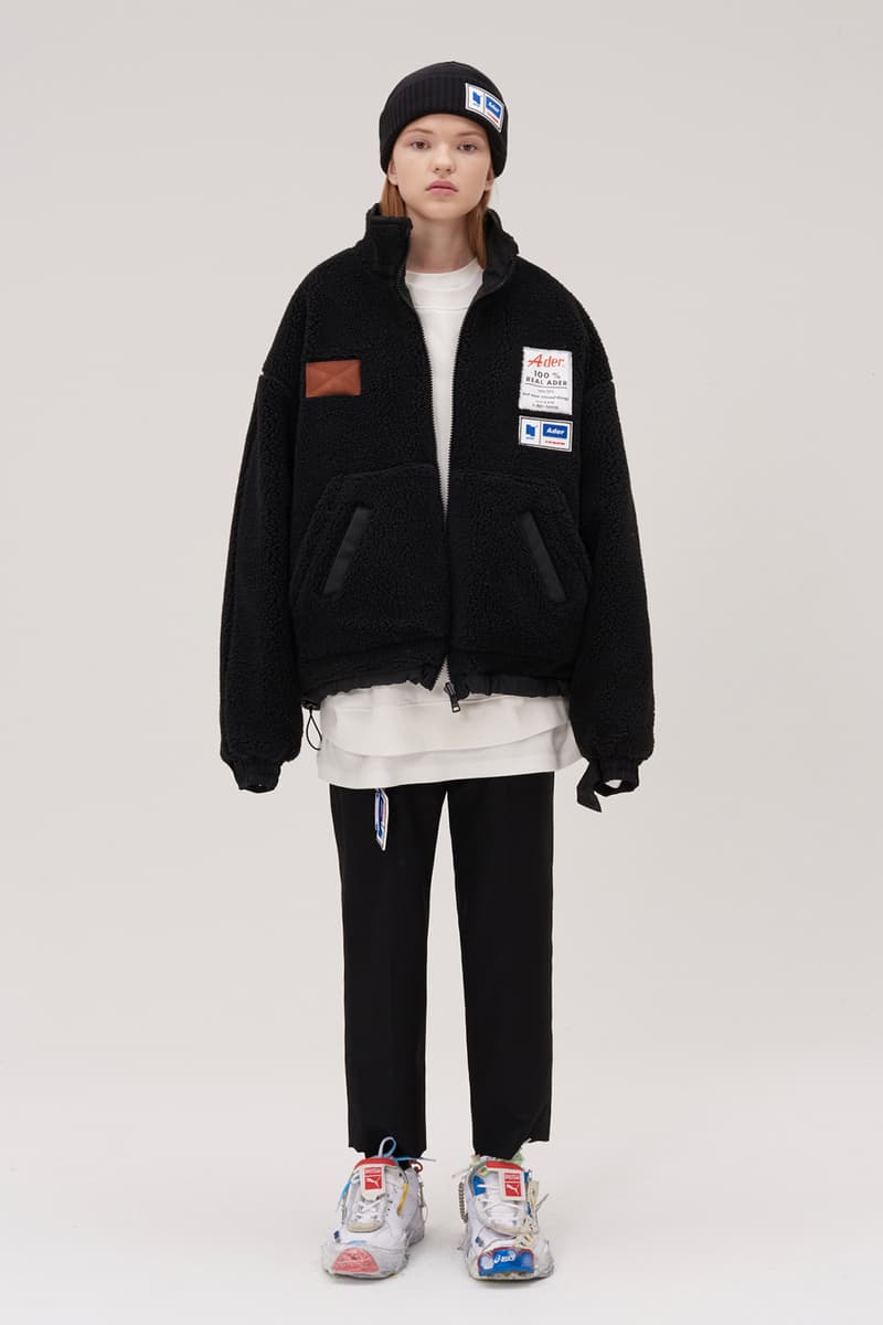 ADER error Fall Winter 2018 A WEB SPACE collection Lookbook Windows Logo hats sweaters jackets accessories scarves trousers