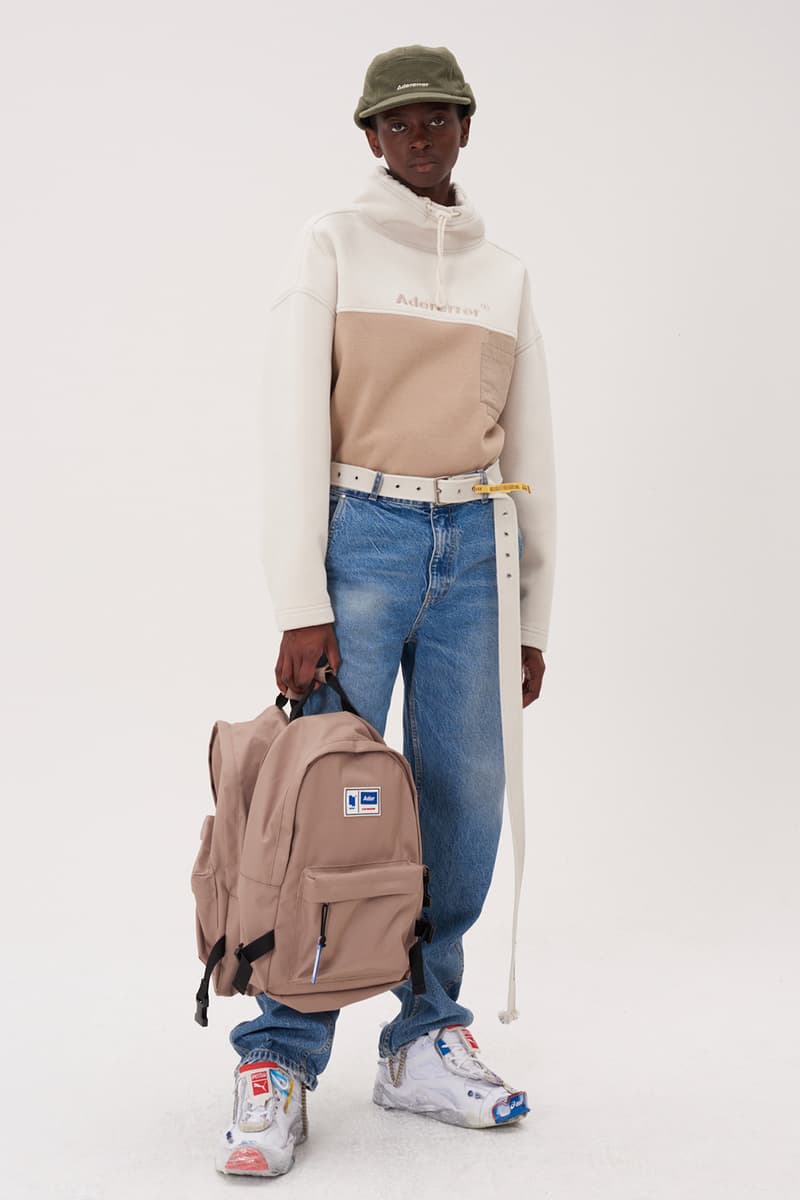 ADER error Fall Winter 2018 A WEB SPACE collection Lookbook Windows Logo hats sweaters jackets accessories scarves trousers