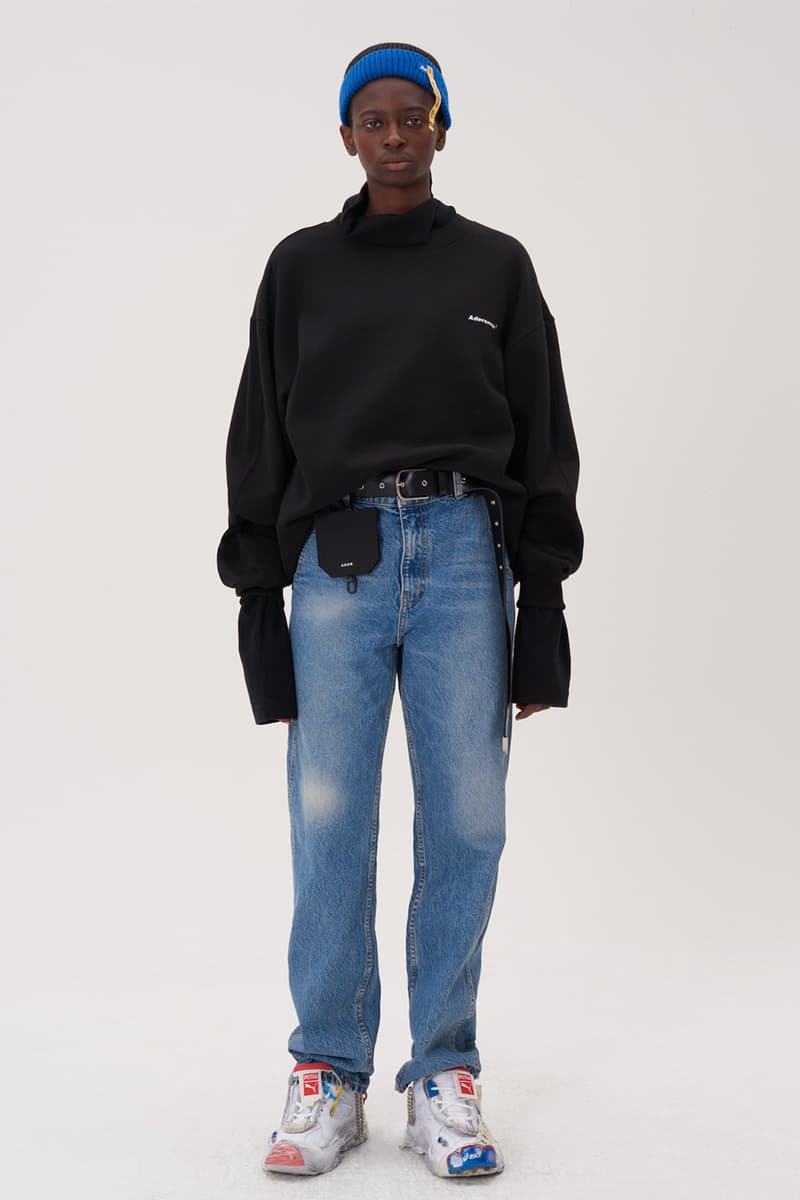 ADER error Fall Winter 2018 A WEB SPACE collection Lookbook Windows Logo hats sweaters jackets accessories scarves trousers