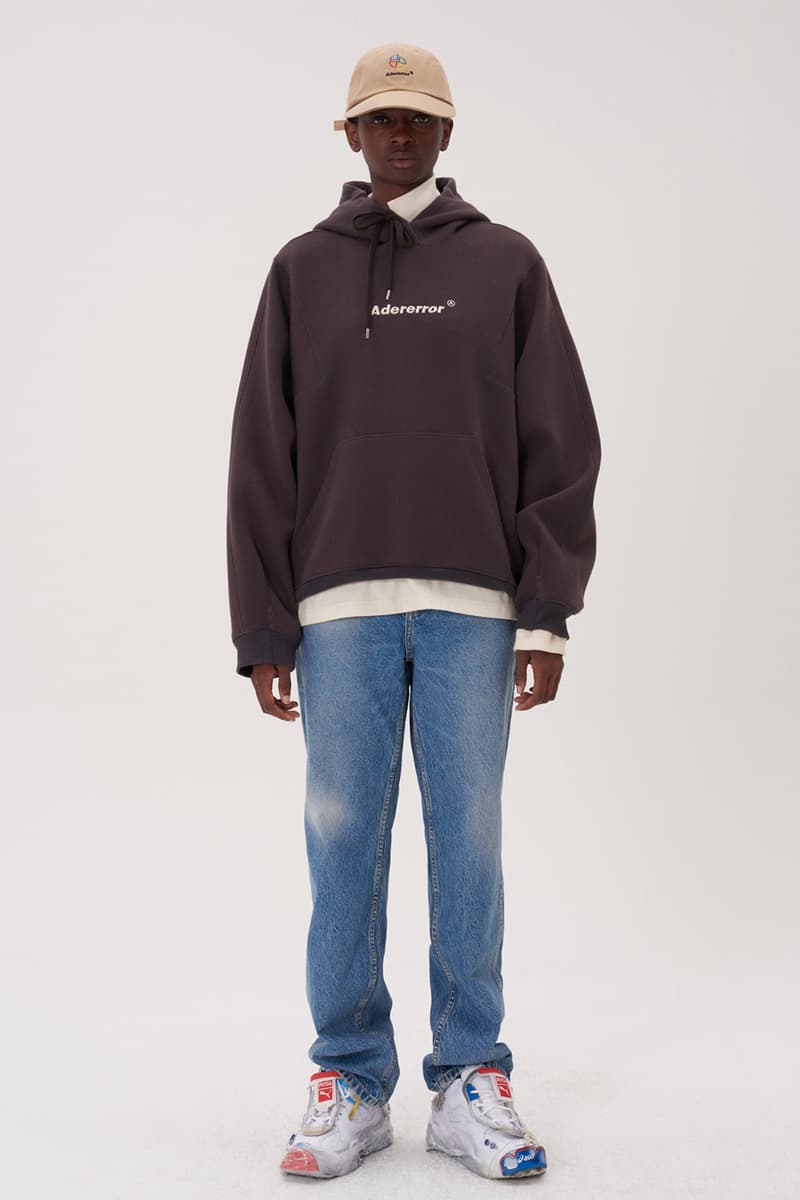 ADER error Fall Winter 2018 A WEB SPACE collection Lookbook Windows Logo hats sweaters jackets accessories scarves trousers