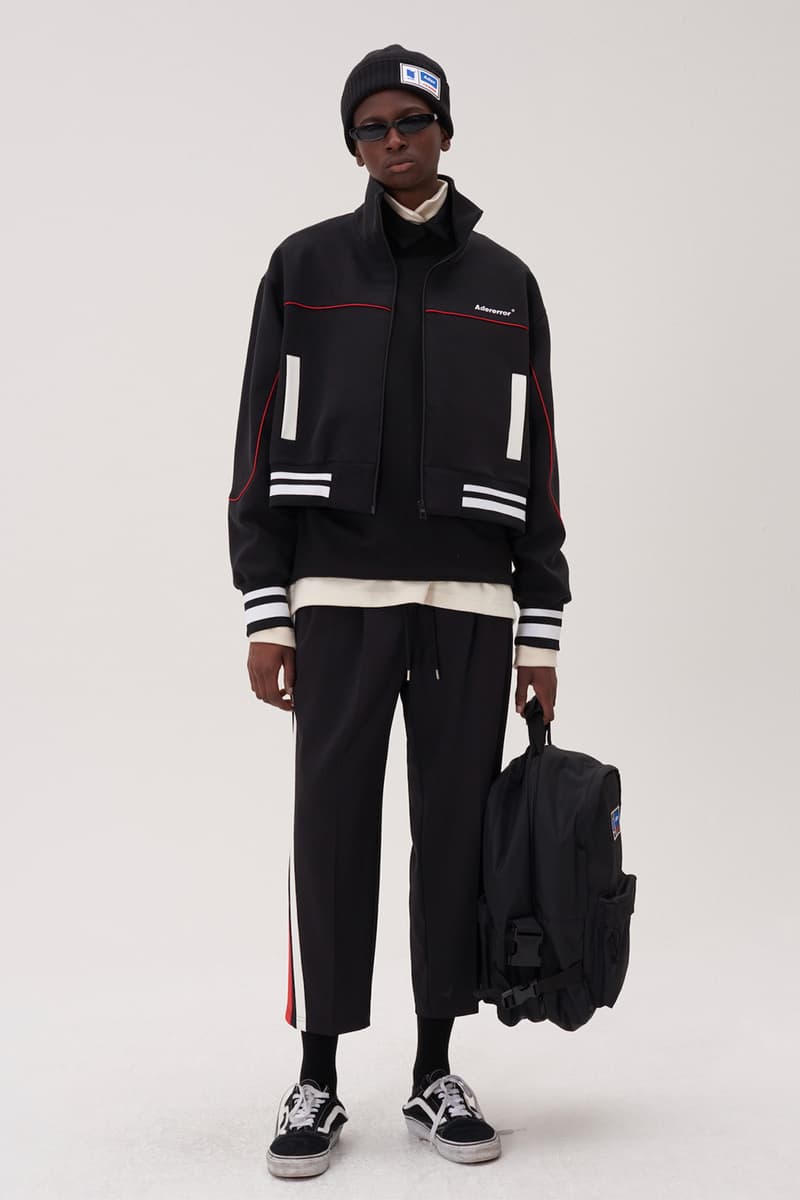 ADER error Fall Winter 2018 A WEB SPACE collection Lookbook Windows Logo hats sweaters jackets accessories scarves trousers