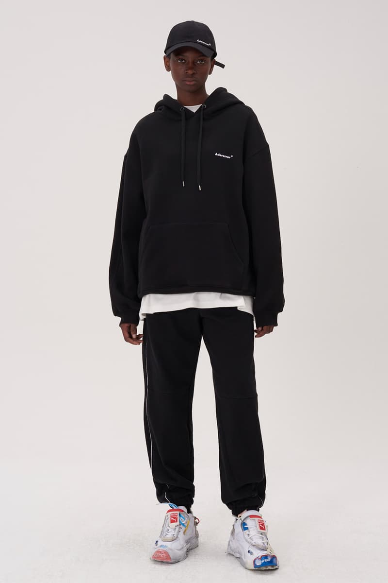 ADER error Fall Winter 2018 A WEB SPACE collection Lookbook Windows Logo hats sweaters jackets accessories scarves trousers