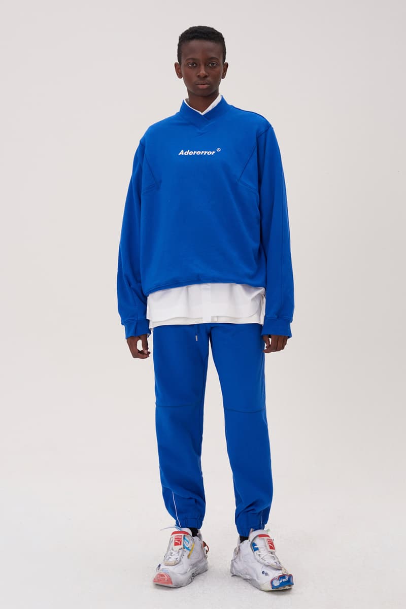 ADER error Fall Winter 2018 A WEB SPACE collection Lookbook Windows Logo hats sweaters jackets accessories scarves trousers