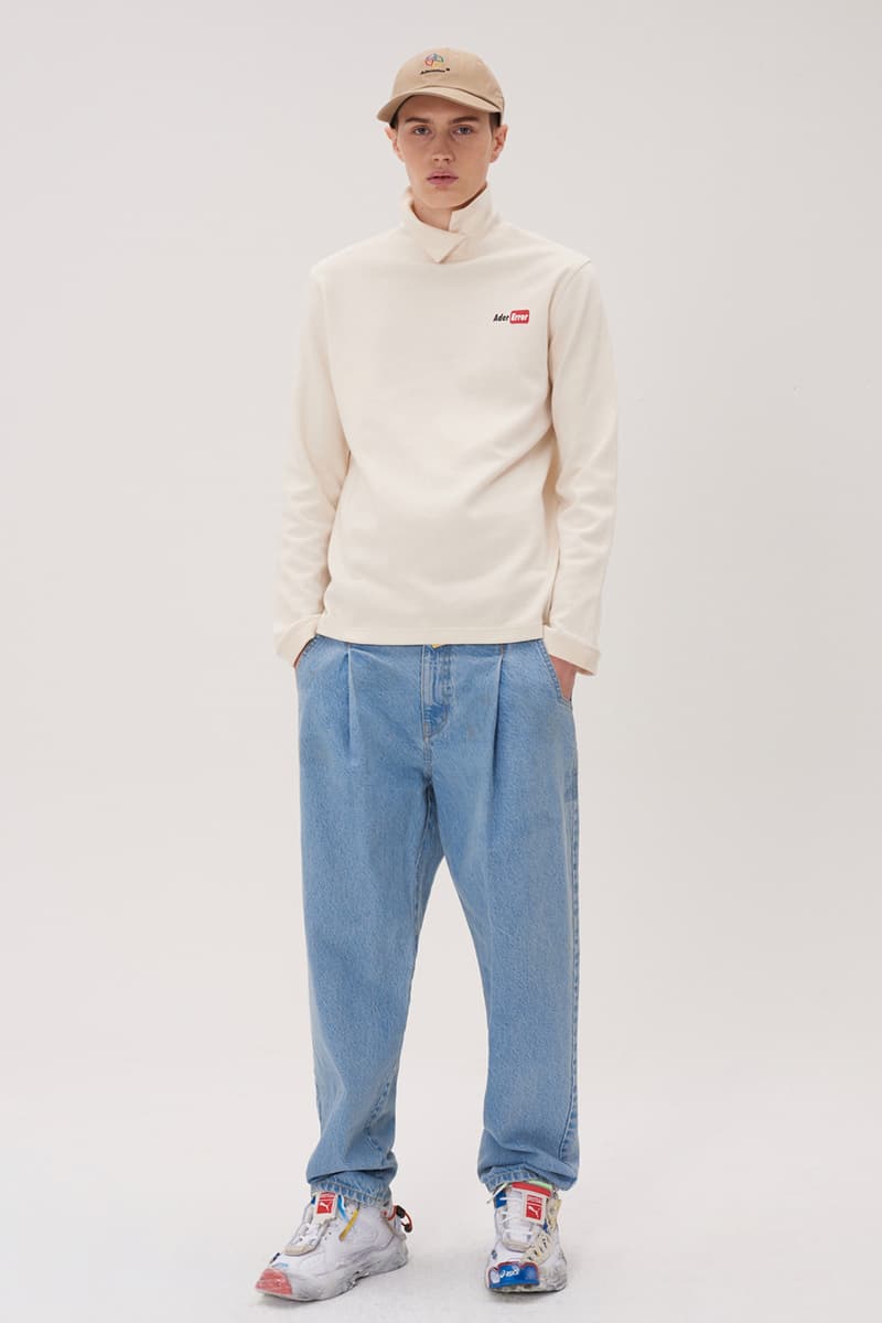 ADER error Fall Winter 2018 A WEB SPACE collection Lookbook Windows Logo hats sweaters jackets accessories scarves trousers