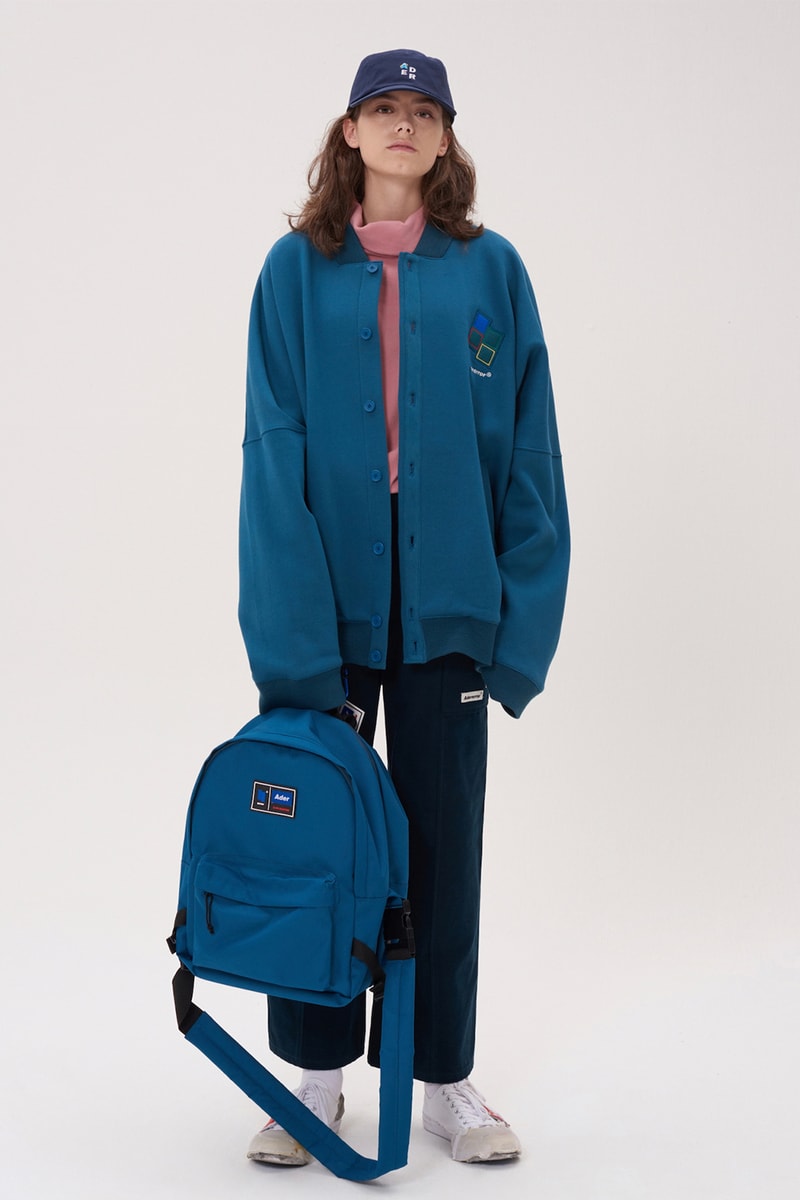 ADER error Fall Winter 2018 A WEB SPACE collection Lookbook Windows Logo hats sweaters jackets accessories scarves trousers