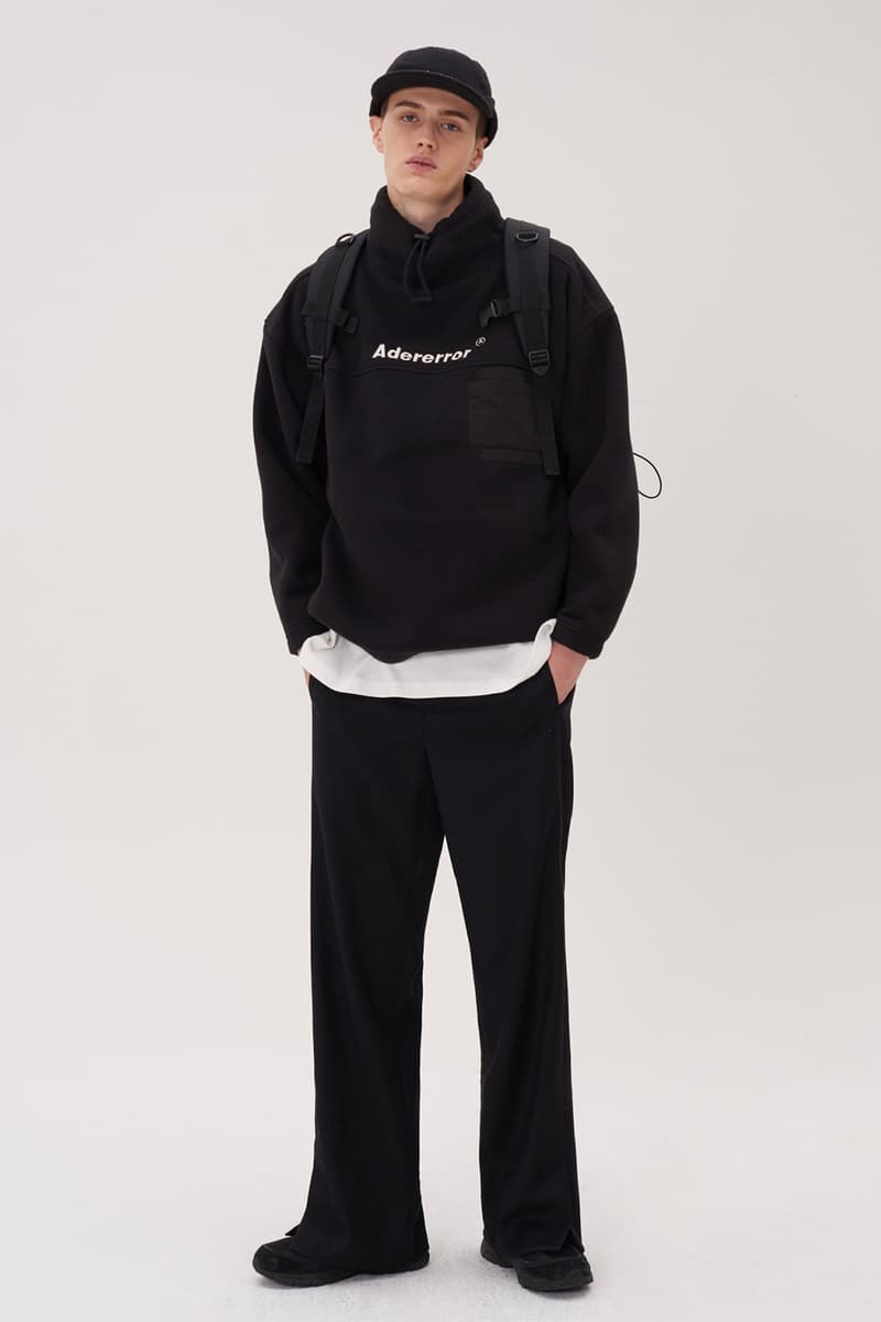 ADER error Fall Winter 2018 A WEB SPACE collection Lookbook Windows Logo hats sweaters jackets accessories scarves trousers