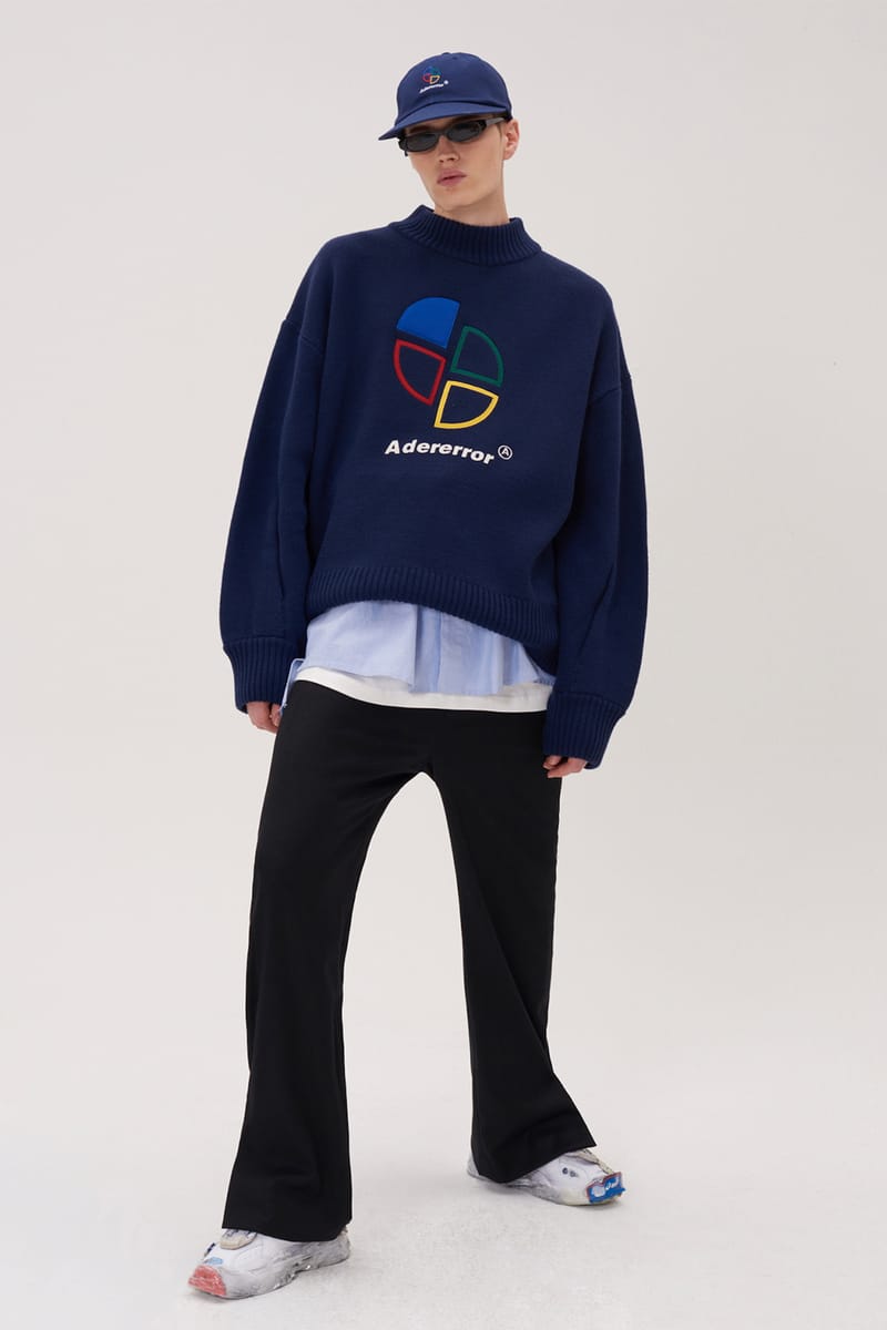 ader error blue hoodie