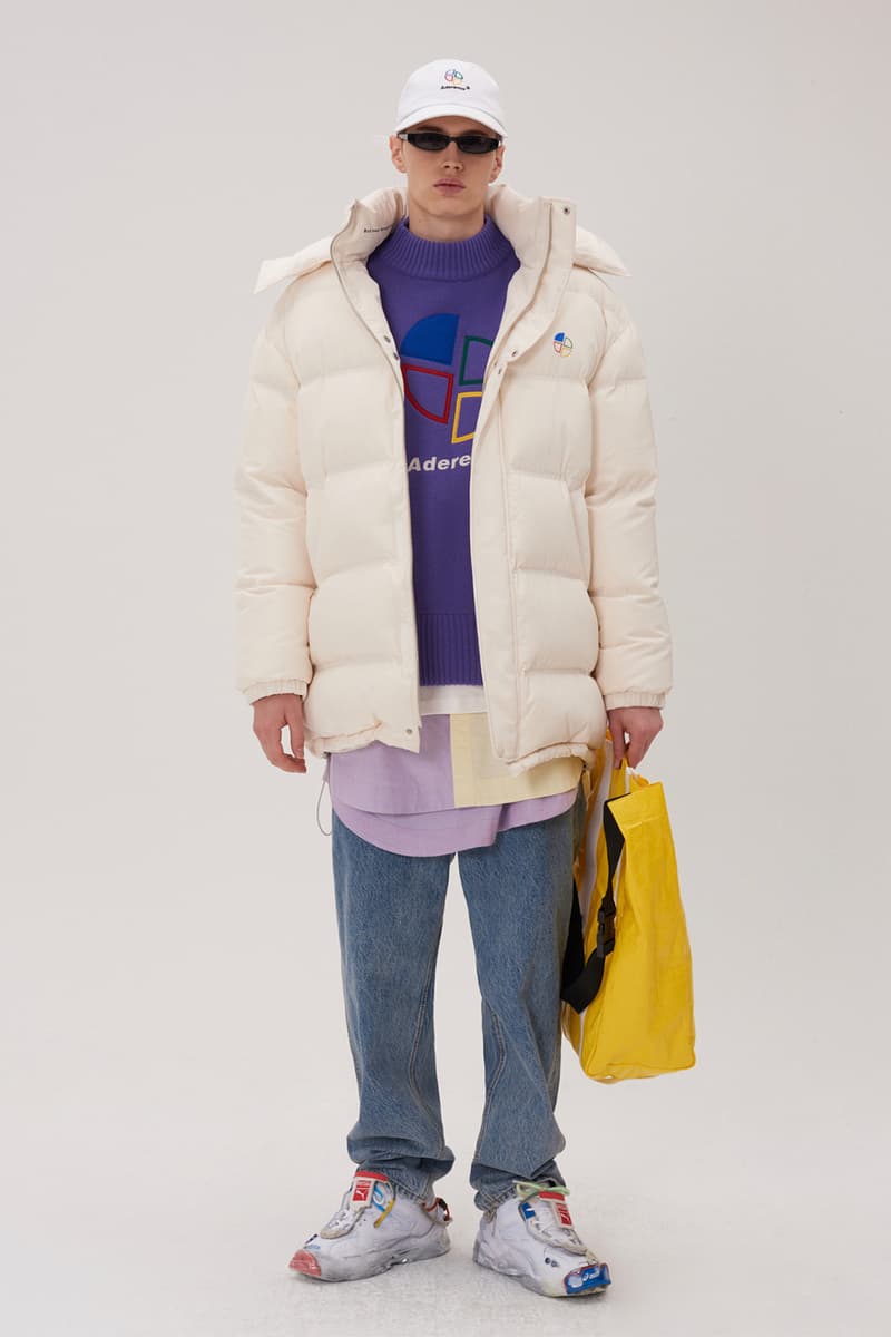 ADER error Fall Winter 2018 A WEB SPACE collection Lookbook Windows Logo hats sweaters jackets accessories scarves trousers