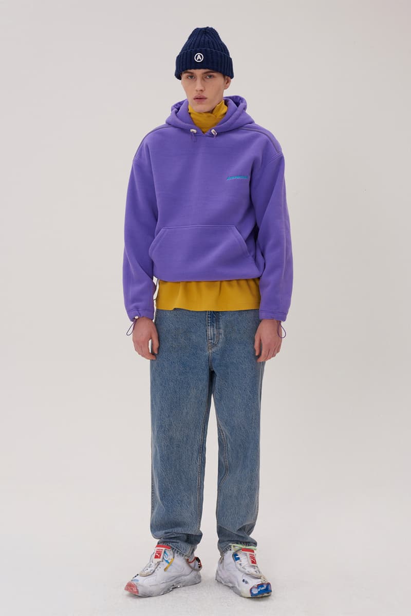 ADER error Fall Winter 2018 A WEB SPACE collection Lookbook Windows Logo hats sweaters jackets accessories scarves trousers