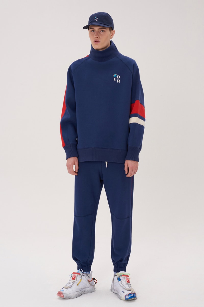 ADER error Fall Winter 2018 A WEB SPACE collection Lookbook Windows Logo hats sweaters jackets accessories scarves trousers