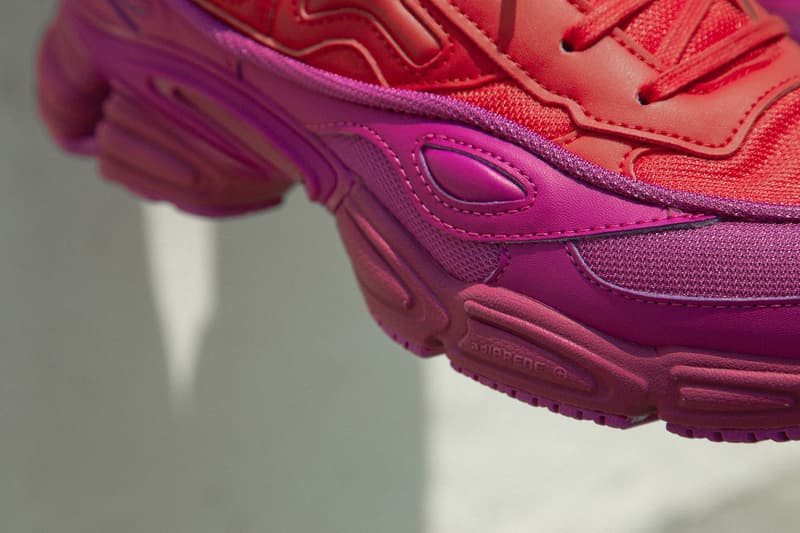 adidas by raf simons ozweego on foot look hbx pink purple