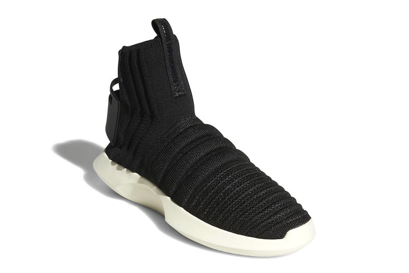 adidas crazy 1 adv primeknit sock core black white 2018 october footwear