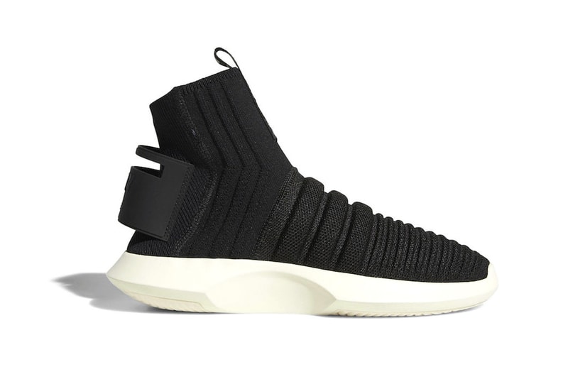 adidas crazy 1 adv primeknit sock core black white 2018 october footwear