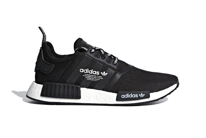adidas NMD R1 "Black/White Branding" Release date sneaker 2018