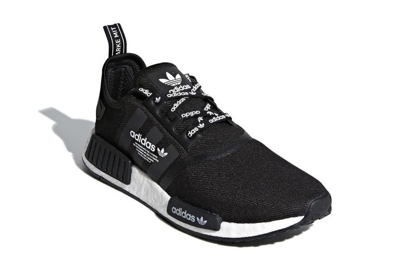 adidas NMD R1 "Black/White Branding" Release date sneaker 2018