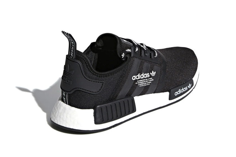 adidas NMD R1 "Black/White Branding" Release date sneaker 2018