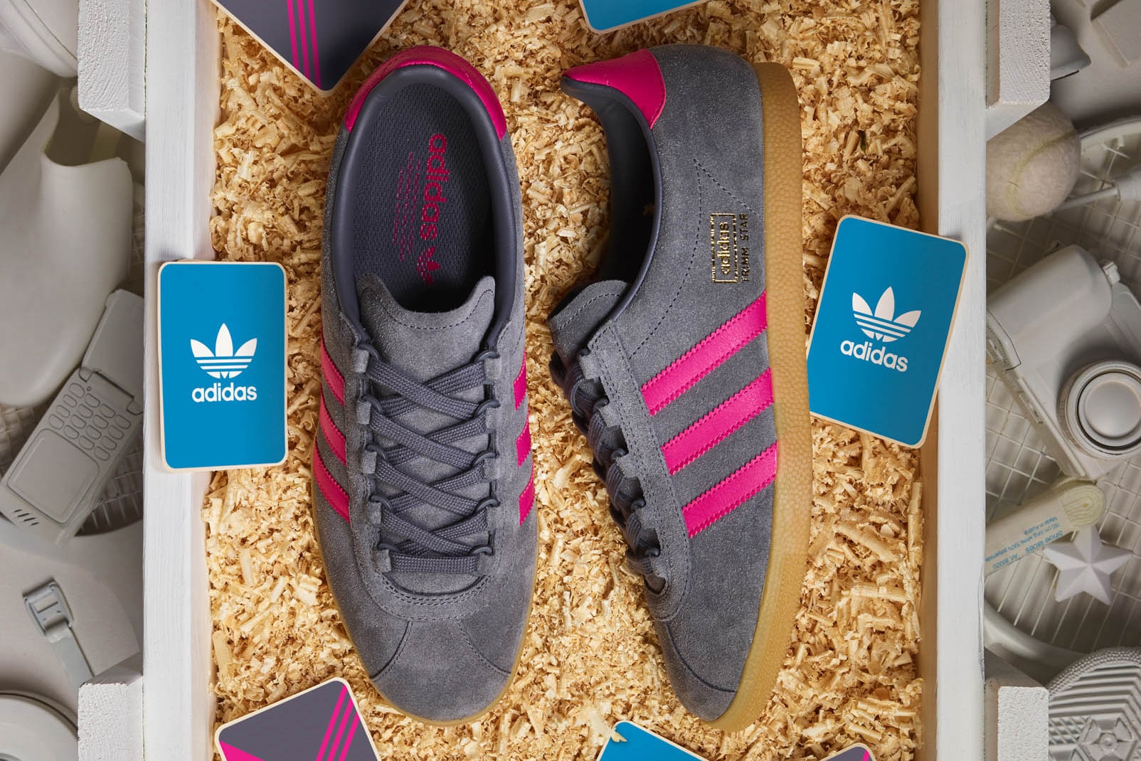 adidas Originals Archive Trimm Star Grey-Magenta size? Exclusive Shoes Kicks Trainers Sneakers Footwear