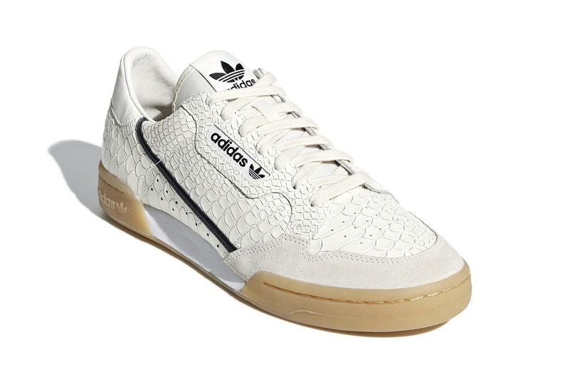 adidas Originals Continental 80 Rascal Snakeskin Black White Faux Leather Luxe Upgrade YEEZY Powerphase sneaker footwear trainer release information details