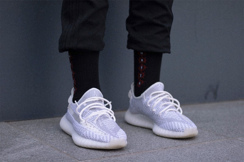 adidas YEEZY Boost 350 V2 Static Closer Look On Foot Purchase Buy Sneaker Kicks Trainers Shoes