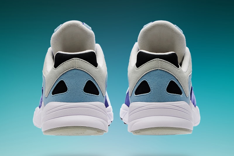 END. Clothing adidas Yung-1 Atmosphere Release Info Grey Blue Purple Chunky Runner 1990s Falcon Dorf Sneaker Trainer Shoe Details Cop Buy Purchase Register Raffle