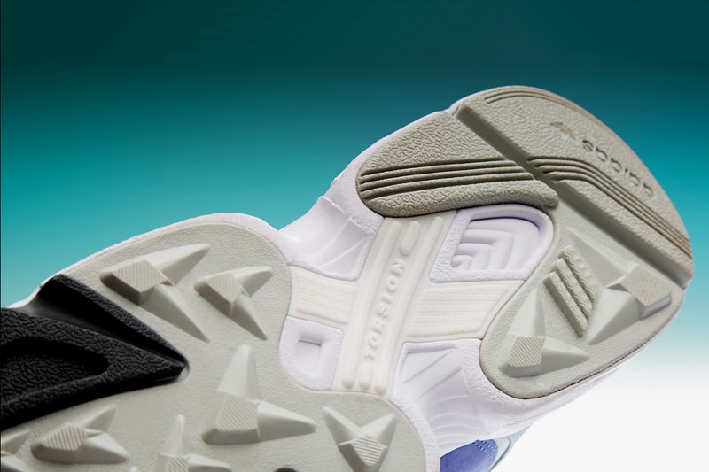 END. Clothing adidas Yung-1 Atmosphere Release Info Grey Blue Purple Chunky Runner 1990s Falcon Dorf Sneaker Trainer Shoe Details Cop Buy Purchase Register Raffle