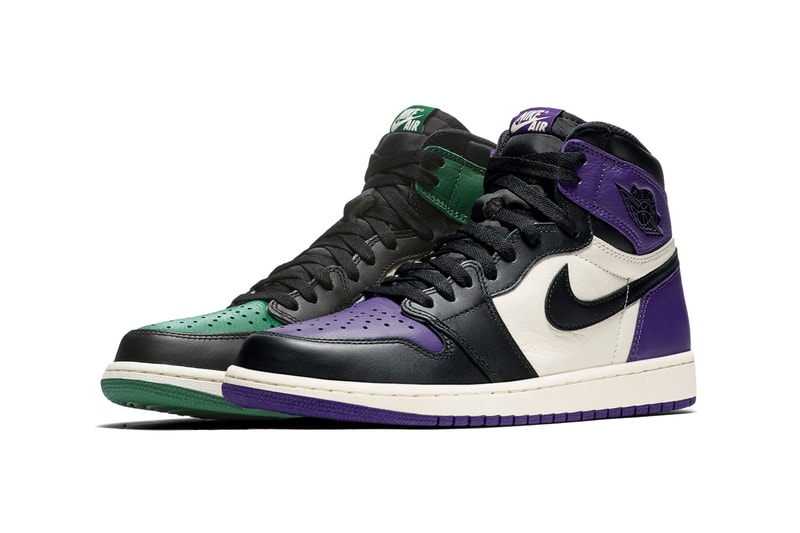 Air Jordan 1 Retro High Court Purple StockX basketball sneakers michael detroit black white brand sports pine green