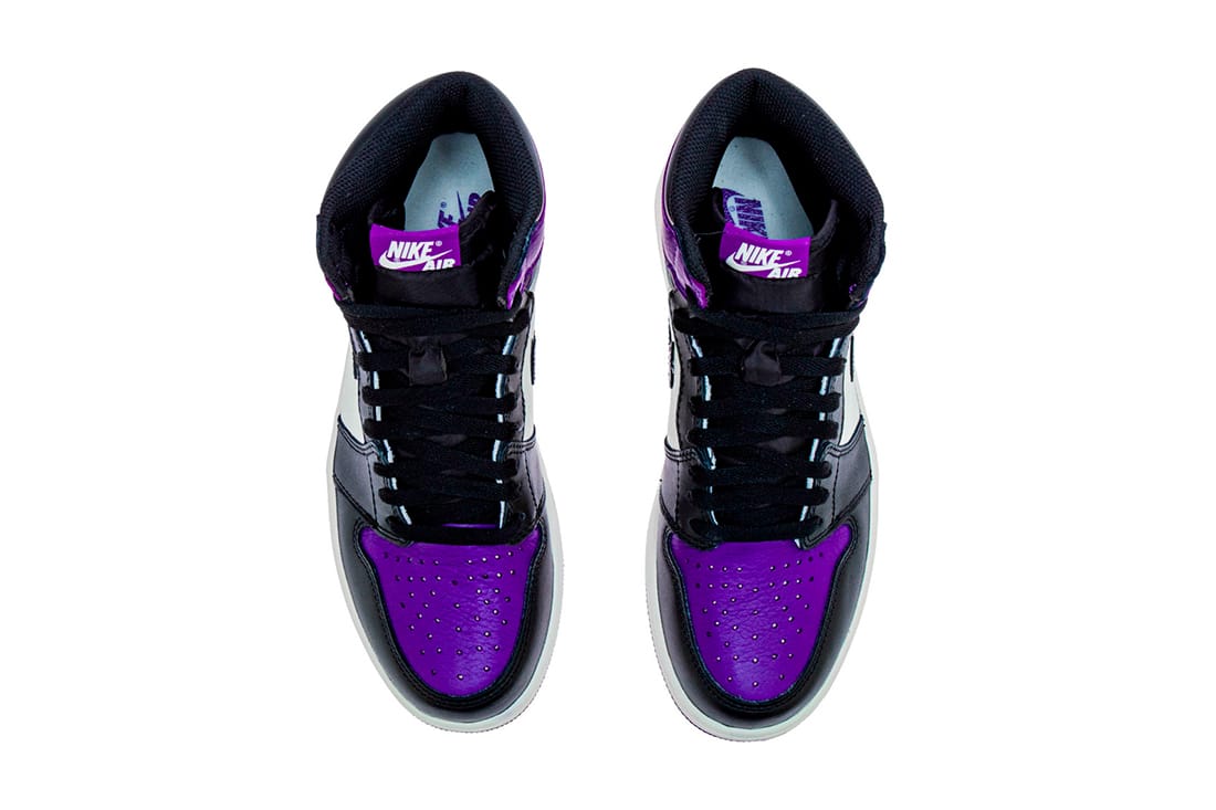 shiny purple jordans