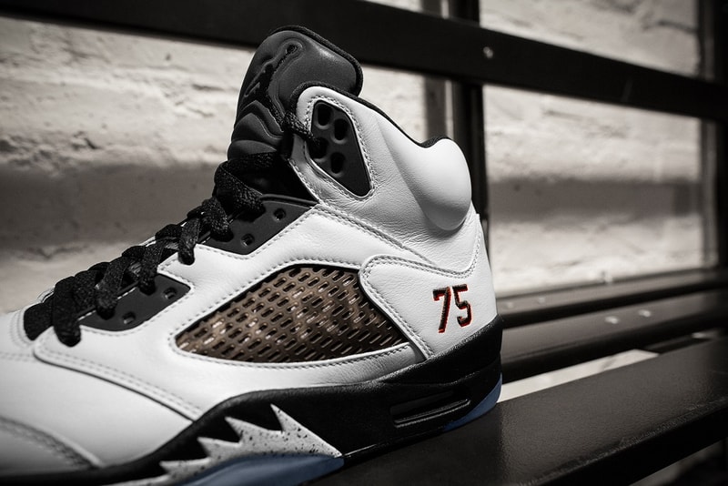 air jordan v 5 paris saint germain friends family black white sneakers 2018 september nike brand