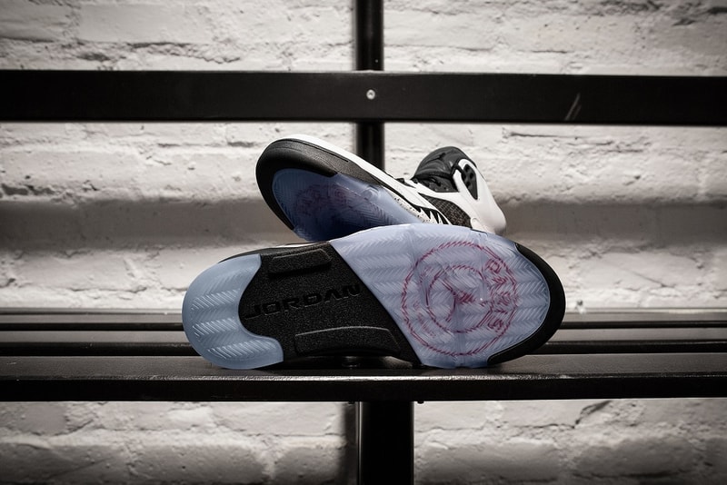 air jordan v 5 paris saint germain friends family black white sneakers 2018 september nike brand