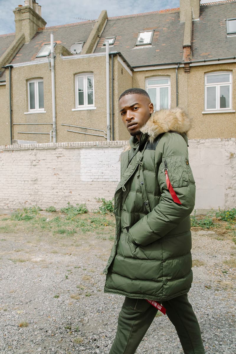 Alpha Industries Fall Winter 2018 Lookbook collection london parkas bombers outerwear tracksuit