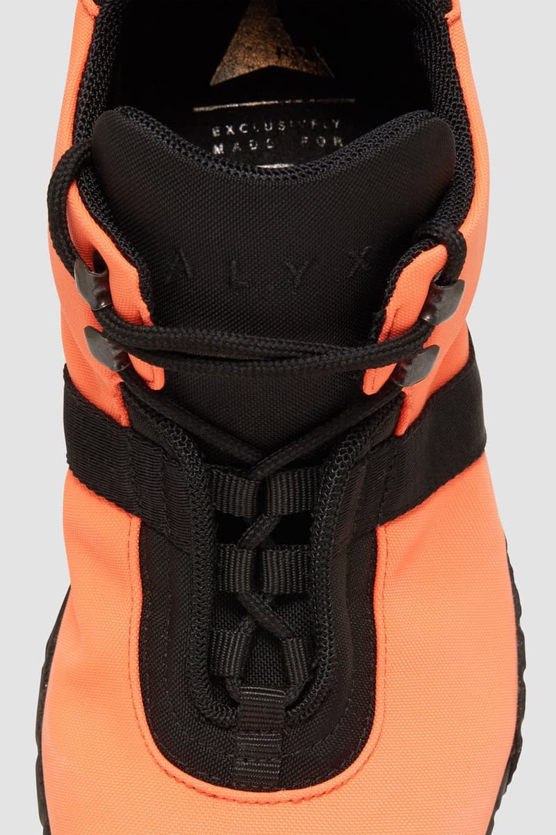 1017 ALYX 9SM ROA Low Hiking Boot Fall Winter 2018 Orange Black