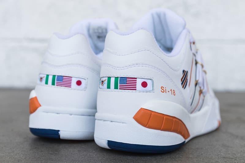 Anwar Carrots K-Swiss SI-18 white orange navy gold release info sneakers exclusive collaborations