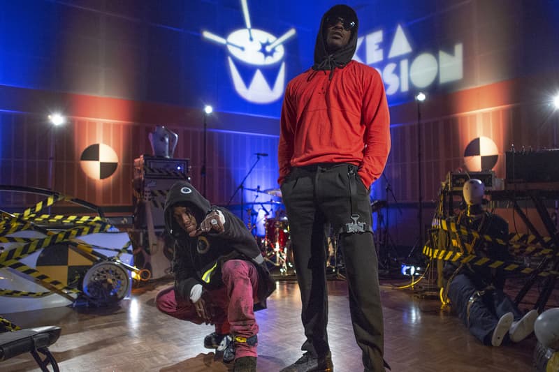 ASAP Rocky Skepta Praise the Lord Da Shine Like A Version Live Performance Triple J Otis Redding Sittin On The Dock Of The Bay