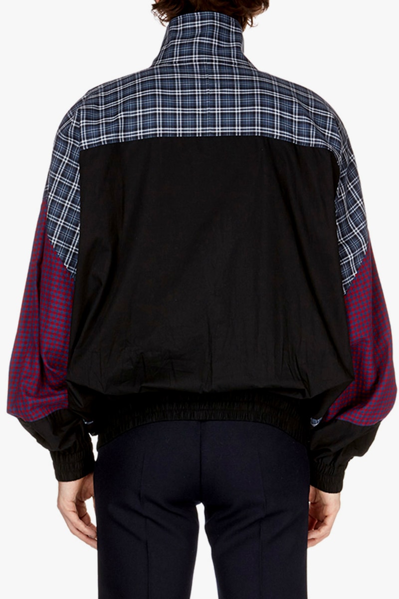 Balenciaga Pre-Fall 2018 Patch-Pattern Anorak release info demna gvasalia tartan check