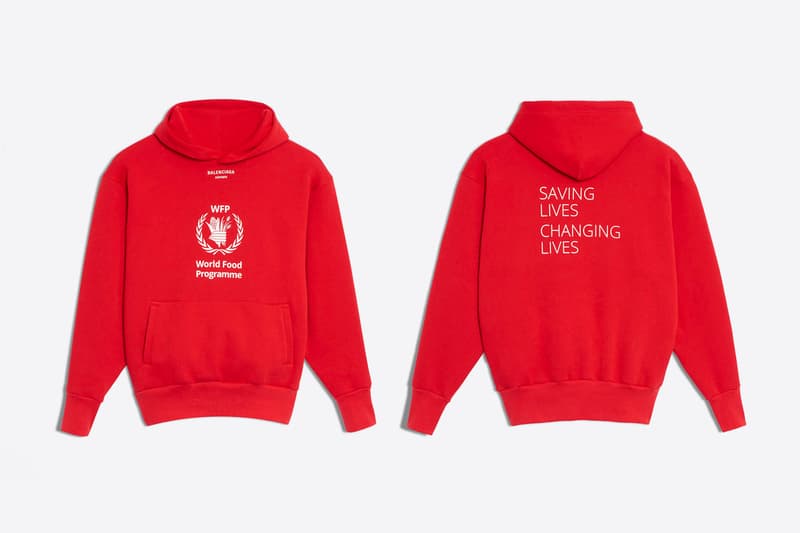 Balenciaga The World Food Programme Capsule collection fall winter 2018 united nations release info