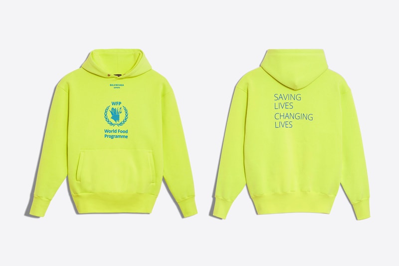 Balenciaga The World Food Programme Capsule collection fall winter 2018 united nations release info