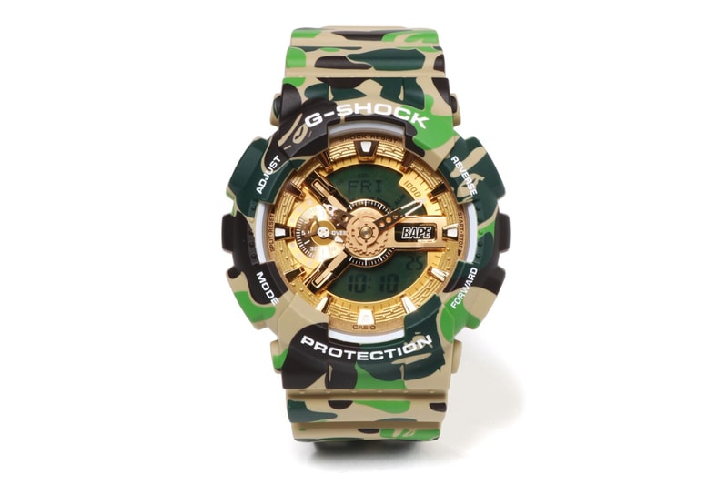 bape g-shock 25th anniversary model camo