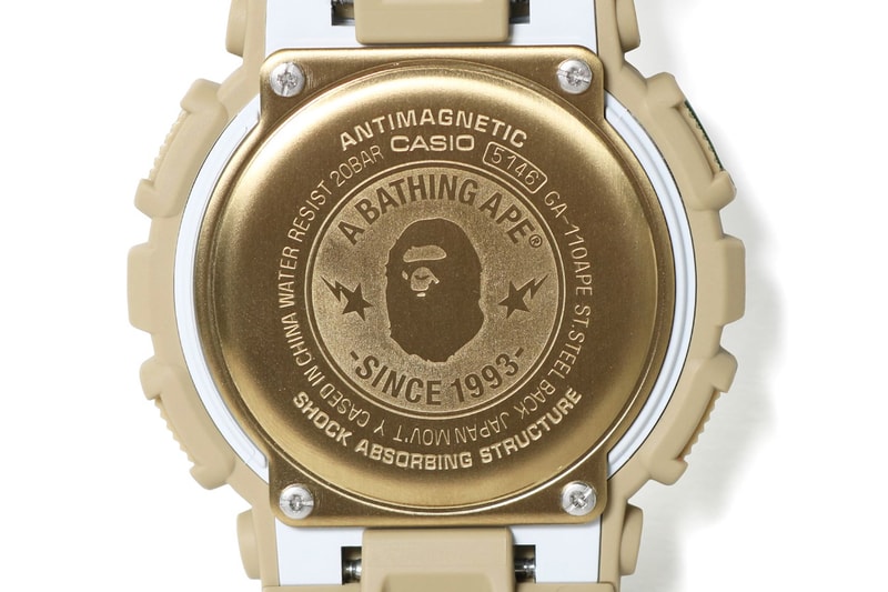bape g-shock 25th anniversary model camo