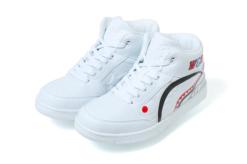 BAPE Shark Cloud Sta white