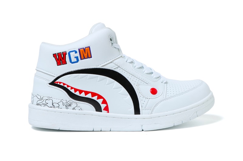 BAPE Shark Cloud Sta white