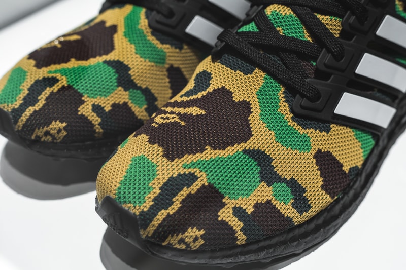 A Closer look at the BAPE x adidas Football Collection ultraboost adizero 5-Star camo ape head bape xxv exhibition japan tokyo