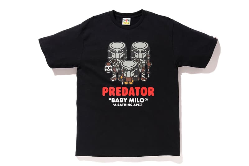 BAPE x Predator Collaboration fall winter 2018 a bathing ape white black shirts hoodies sweaters