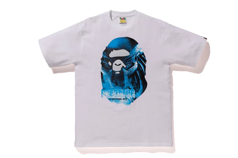 BAPE x Predator Collaboration fall winter 2018 a bathing ape white black shirts hoodies sweaters