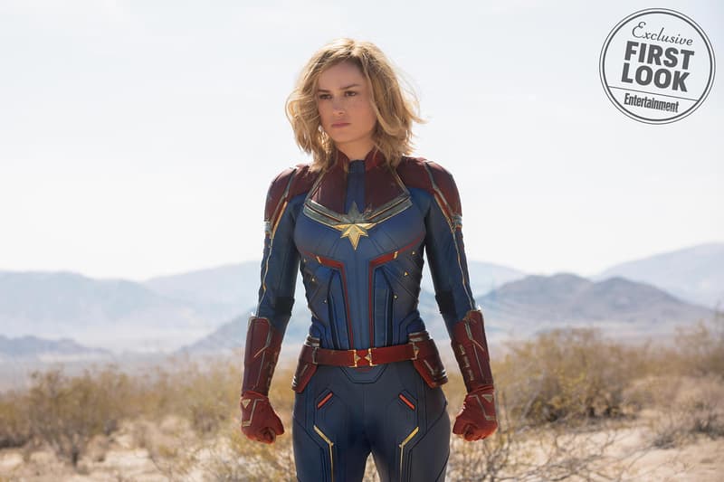 Captain Marvel Brie Larson Carol Danvers Samuel L Jackson Clark Gregg Jude Law Gemma Chan First Look Trailer Stream Watch Movie Film Entertainment Superheroes Entertainment Weekly Cover Plot Interview