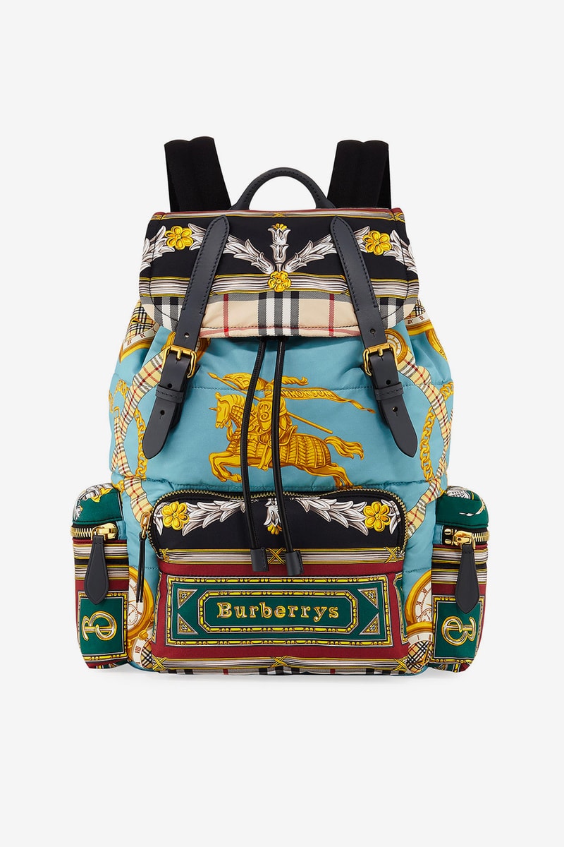 Burberry Archive Scarf Print Backpack multicolor accessories bags backpacks vintage