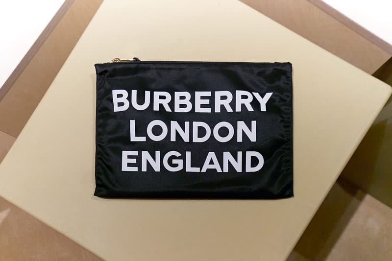 Burberry b series riccardo tisci regent street london pop up exclusive 24 hours instagram sale fall winter 2018 collection limited thomas print logo